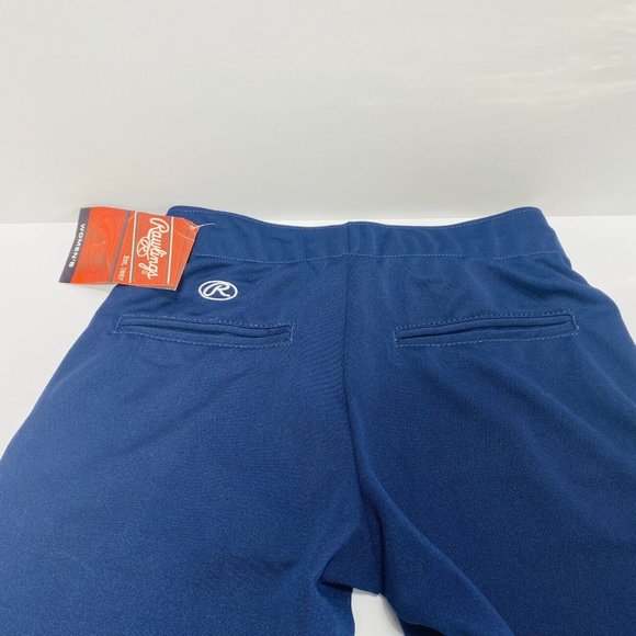 Rawlings Women’s Navy Blue Baseball Pants Size Small Brand New - Picture 6 of 12